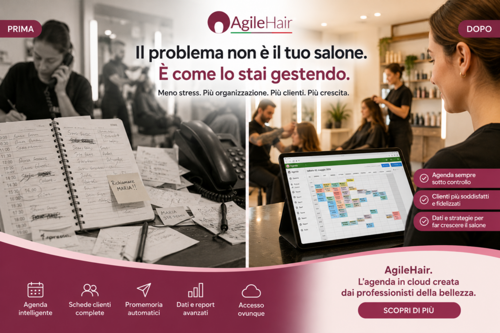 Differenza tra agenda cartacea e agenda per parrucchieri ed estetiste in cloud